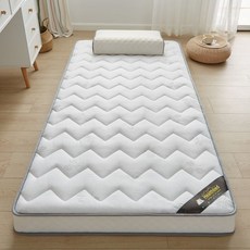 소형 매트리스 토퍼 10CM 손님용 바닥 원룸 싱글 자취 기숙사 자취방 편안한, A. 클로버 화이트 10cm, 12cm