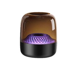 哈曼藍牙音箱家用電腦小型重低音琉璃4代四代桌面音響收音, 1個, 黑色【小】