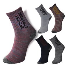 BEVERLY HILLS POLO CLUB 男式女式工作檔案長木襪 5 英尺, 混合組 5