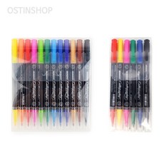 오스틴샵 캘리그라피 트윈 캘리그라피트윈펜, 6색