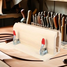 스티칭 PU 가죽 클램프 우드 벨트 DIY 클립 공예 테이블 데스크탑 도구 나무 고정, 1개, 기본