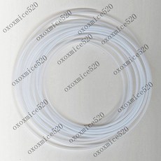 串鈎防纏繞膠管 毛細管配件 魚綫套管 穿綫管 細子綫耐磨自行車軟管 串鉤防纏繞膠管套 diy透明白色耐磨魚線套, 1個, 5米內徑0.46mm外徑0.76mm