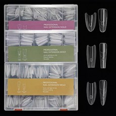 [오늘출발] Nryan 엔리안 더블샌드위치 네일연장 네일팁 인조손톱 폼팁, 1개, 코핀팁240PCS