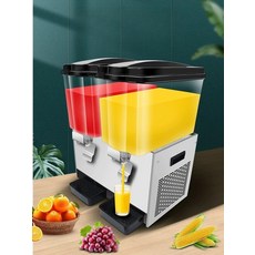 업소용 음료 디스펜서 냉각 주스 식혜 슬러시, 쌍통 44l 이중냉각