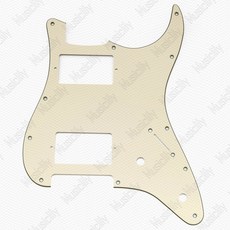 기타 머신-클래식 시리즈 72 픽업 텔레 씬 픽가드 텔레캐스터 험버커 범위의 스크래치 플레이트, 14 2. 사각 더블 씽크 3단 크림색-2개 노브홀