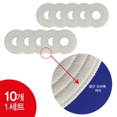 다반짝 양면형 오버록 세정/광택포(신형.10개1세트), 10개, 화이트 10개, 화이트