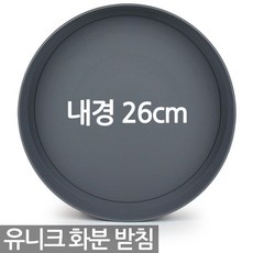 유니크 원형 화분 받침 - 화분받침 받침대 물받침 화분받침대 플라스틱받침 동그라미화분받침 원형화분받침 플라스틱화분받침, 05_한성_유니크원형받침(대)_그레이