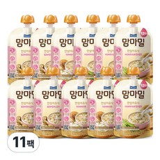매일유업 맘마밀 안심이유식 12개월 표고버섯4+가리비3+아스3(+아스파라1개추가증정), 100g, 11개, 표고버섯4+가리비3+아스파라거스4