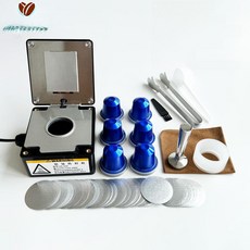 캡슐 커피 만들기 제조기 원두 기계 가정용 씰링 키트, 블랙 + 블루 컵 100개 필름 A, 1개입, 1g, 1