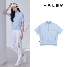 헤일리골프 여성 하프 집업 우븐 반팔 아노락 HSCWO1125
