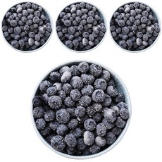 아침과저녁 세척 냉동 프리미엄 블루베리, 4개, 1kg