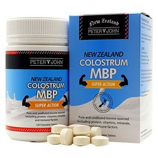 피터앤존 뉴질랜드 초유단백질 콜로스트럼 MBP 120 츄어블 타블렛 [라노크림 뉴질랜드 라놀린 콜라겐 페이스 크림 100g 증정], 4개, 120정