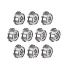 플랜지 베어링 깊은 홈 볼 F604 F699 F607 F623 F698 F693 F695 2Z 개 F635 F624 F688 F625 F608 F626 ZZ 10 F684, 실버, 1개
