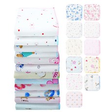 국산 KC인증 유아 어린이 가제 손수건 10장세트