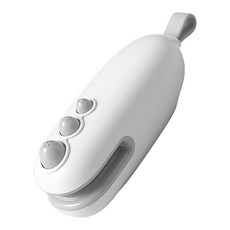 녹티로스 휴대용 미니 실링기 커팅기 비닐 봉지 밀봉기 충전식, 화이트, 1개