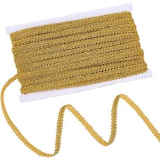 자수 레이스 트림 튤 오픈워크 레이스 민족풍 트림 DIY 의상 장식 웨딩, 1개, 연황색