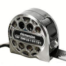 chicmension 스테인리스 공업용 펀칭 방수 줄자 7.5m * 25mm 줄자 공업용 셀프락, 1개