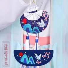 동양 자수 diy 세트 초보자 취미 패키지, 1개, K_부채꽃 유단 꽃가방 재료 패키지+패치