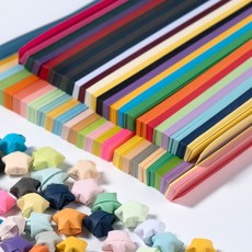 star starred 별 접기 50컬러 색지(Star Origami 50 Color Paper), 120g [1cm(폭)*25cm(길이)] 1500매