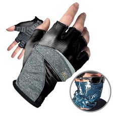 엑스피크 멜란 초경량 슬림스킨 반장갑+멀티스카프 세트