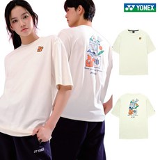 요넥스 남자 여자 공용 오버빗 반팔티 253TS034U