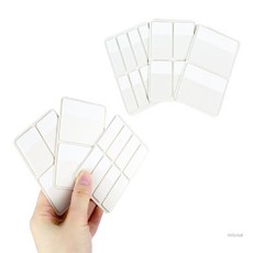 WSMall 반투명 인덱스 휴대용인덱스, 1세트, 4개입