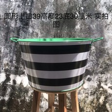 歐式復古冰桶 圓形大容量香檳桶 戶外室內桶架套裝 酒吧商用大冰塊桶, 1個, 11號圓形冰桶 不含架子 現貨