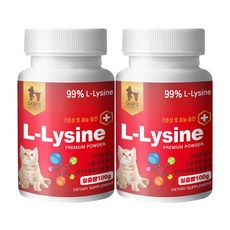 고양이 감기 허피스 콧물 재채기 영영제 엘라이신 타우린 아기 고양이, 100g, 면역/항산화, 2개