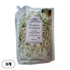 르샤트라1802 고농축 섬유유연제 뮤게부케향 리필, 1.6L, 3개