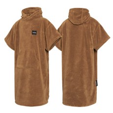 MYSTIC 毛巾衣 禦寒吸水浴巾衣 潛水衝浪浮潛多色現貨, 1個, 泰迪棕_加厚款