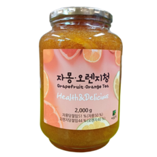 코스트코 씨밀레 자몽 오렌지청 2kg 레몬차 or 유자차 or 자몽차 자몽에이드 카페 과일청 자몽주스 레몬주스, 1개입, 1개