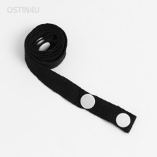 오스틴포유 똑딱이 마스크 스트랩 블랙 남아마스크줄