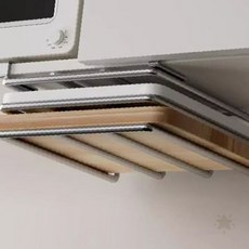 주방 싱크대 하부장 문짝 부착 도마 보관 거치 선반 공간 활용 주방 용품 정리, 1개, DMG-1ㅣ1단