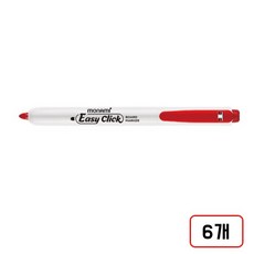 모나미 이지클릭 보드마카, 6개, 적색/DN2024770