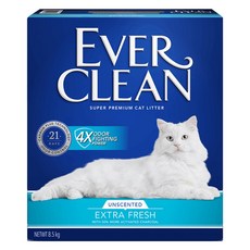EVER CLEAN 藍鑽 4倍淨味貓砂, 8.5kg, 1盒, 無香