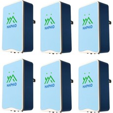 HAPHID Ionizer 공기 청정기 플러그인 공기 청정기 [업그레이드] 8천만 음이온/초 이온 기술 가정용 공기 이온화 장치: 애완동물 냄새 다양한 냄새 등 (6팩, HAPHID Ionizer 공기 청정기, 플러그인 공기, Wathet