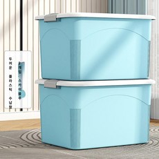 차량용 트렁크 정리함 세차용품 대용량 수납함 자동차, 스카이블루 2개