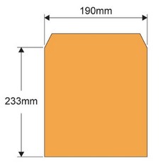 金鷹 黃牛皮公文封 (15K、小12K、大12K、8K、小4K、A4、5K、大4K、A3) (100入), 1個, 8K (190 X 232 mm), 8K (190 X 232 mm)