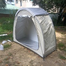 야외 자전거텐트 짐 간이 오토바이 천막 비박 주차장, 상세페이지 참고, 10. 다기능 카키+레인커버