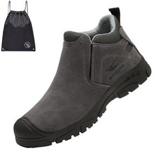 VITALO 스마트 슬립 끈없는 스웨이드 안전화 (PGN신발가방 지급)