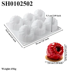 새로운 6 또는 35 셀 라즈베리 디자인 프랑스어 무스 케이크 금형 실리콘 초콜릿 디저트 장식 도구 주방 Ba, 01 SH0102502