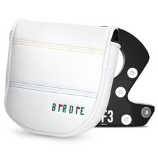 골프 말렛 퍼터 커버 버디 디자인 클럽 커버 마그네틱 클로저 프리미엄 가죽 헤드커버 DF3 퍼터용, 골프 말렛 퍼터 커버, 버디 디자인 클럽 커버 마그네틱