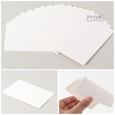 양면 무지 종이카드 100매 10x15cm 아이디어카드, 아트페이퍼 양면 무지 종이카드 100매 (10x15cm
