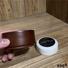 쉐이빙볼 면도 거치대 거품 그릇 면도그릇 원목 쉐이빙 나무 백자, 면도비누+볼