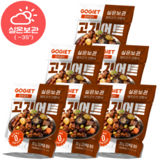 [고기어트] 바로먹는 실온보관 돼지고기 간편식 달콤한 양념갈비맛 고단백 식단, 6개, 120g