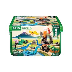 BRIO 브리오 공룡 디럭스 세트 45 개 36104 대상 연령 3세~ 장난감 장난감 나무 장난감 나무 레일 레일 세트 선물 생일/크리스마스, 1개, 상세페이지 참조