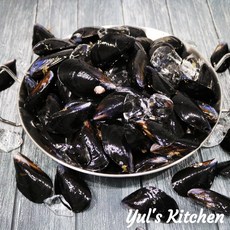 율스키친 여수산지직송 당일조업발송 세척 손질 홍합 3kg, 1개