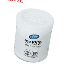 롯데 편한생활 종이면봉 화이트