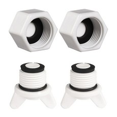 정담 배관수도 부속 플라스틱 메꾸라 2개+마감캡 2개, 4개