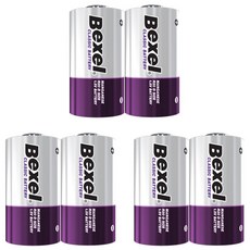 벡셀 망간 D형 건전지, 6개입, 1개